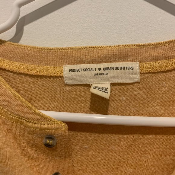 Urban Outfitters Project Social T Yellow Shirt - Picture 2 of 2